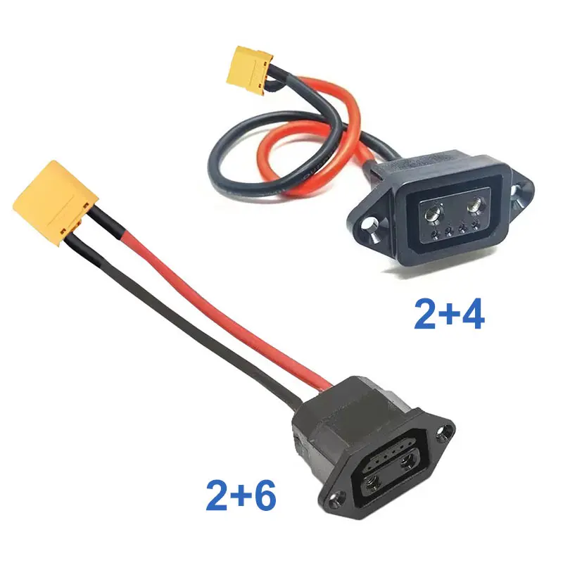 Renewable Energy Engineering - XT60/TX90 to 2+4/2+6 Wire Connector Male