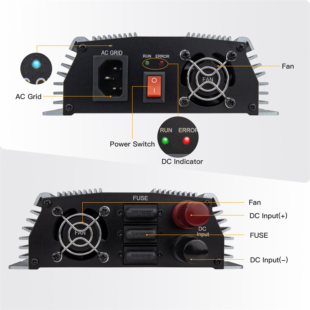 1000-1400W Grid Tie Micro Sola - Renewable Energy Systems ulasan dan harga