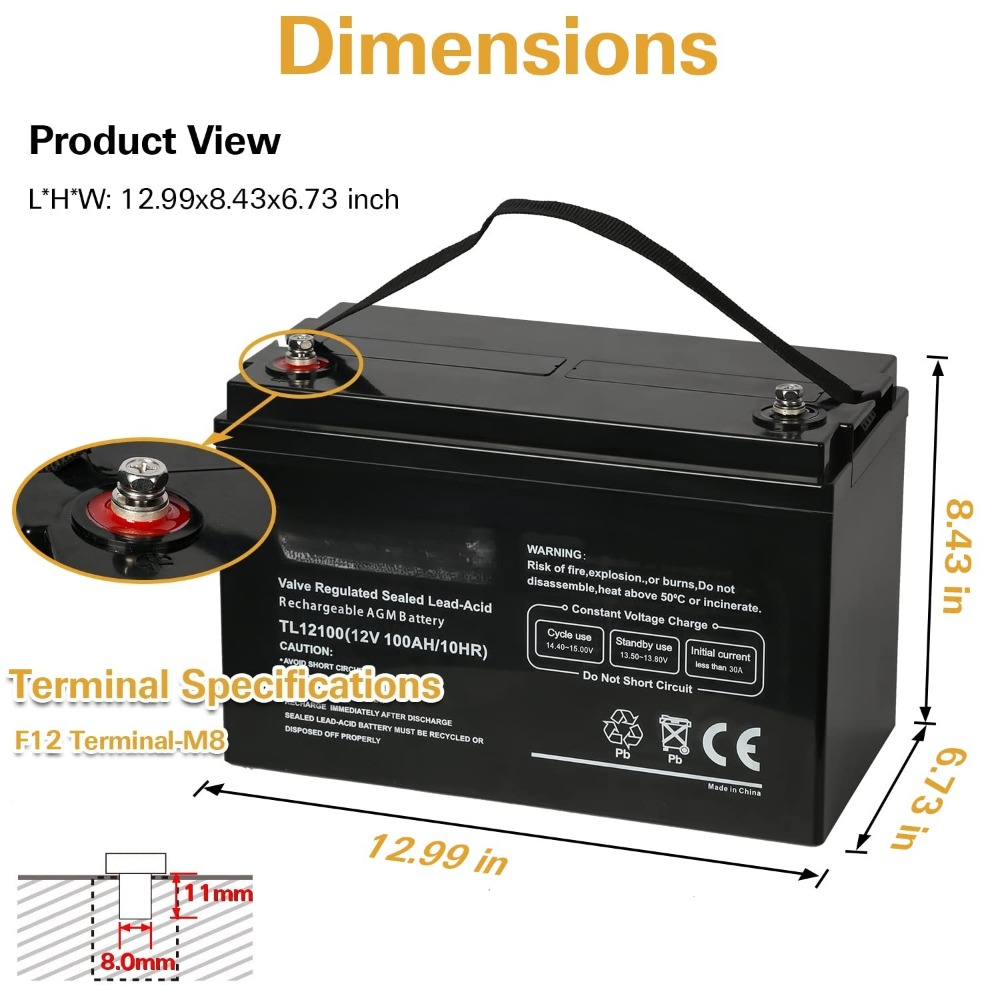 Deep Cycle AGM 12 Volt 100Ah B - Agm Deep Cycle Battery ulasan dan harga