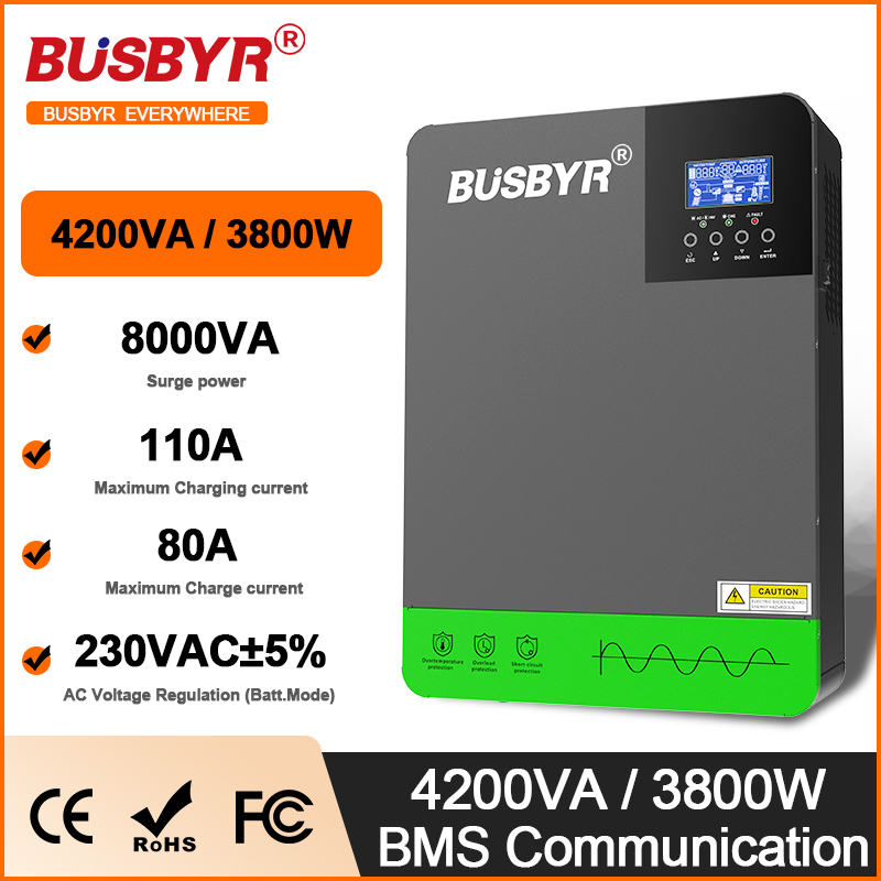 4.2KW 6.2KW Hybrid Solar Inver - Renewable Energy Systems ulasan dan harga