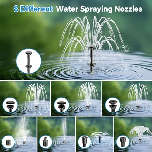 8W Solar Fountain Pump With 30 - Renewable Energy Systems ulasan dan harga